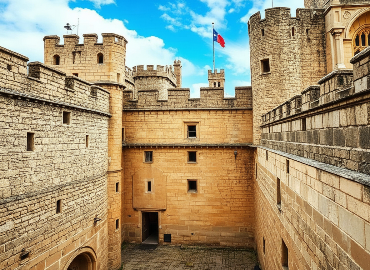 伦敦塔历史悠久的白塔中央主塔